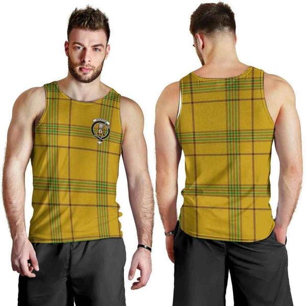 Houston Tartan Classic Crest Men Tank Top