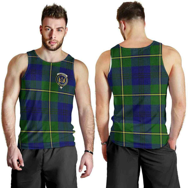 Johnston Tartan Classic Crest Men Tank Top