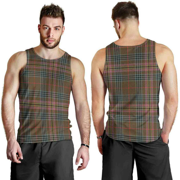 Kennedy Weathered Tartan Classic Men Tank Top