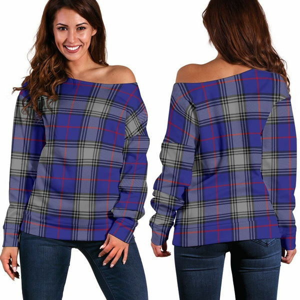 Kinnaird Tartan Classic Women Off Shoulder Sweatshirt