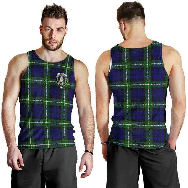 Lamont Tartan Classic Crest Men Tank Top