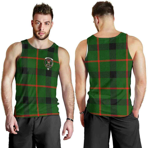 Lennox (Lennox Kincaid) Tartan Classic Crest Men Tank Top