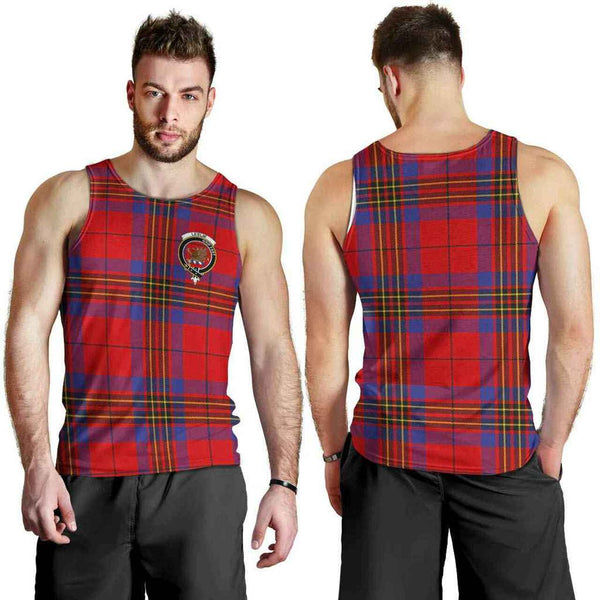 Leslie Tartan Classic Crest Men Tank Top