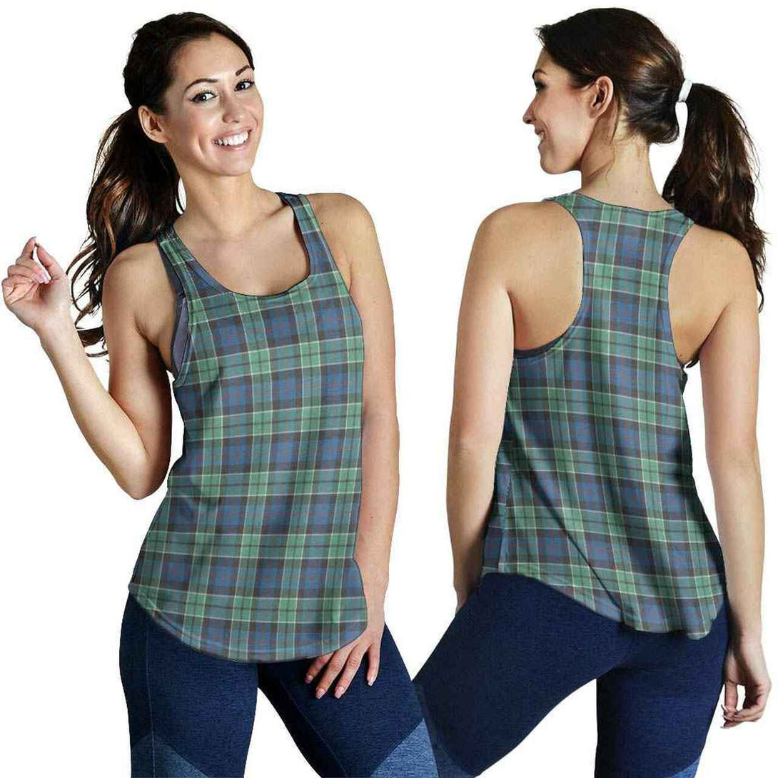 Leslie Hunting Ancient Tartan Classic Women Racerback Tank