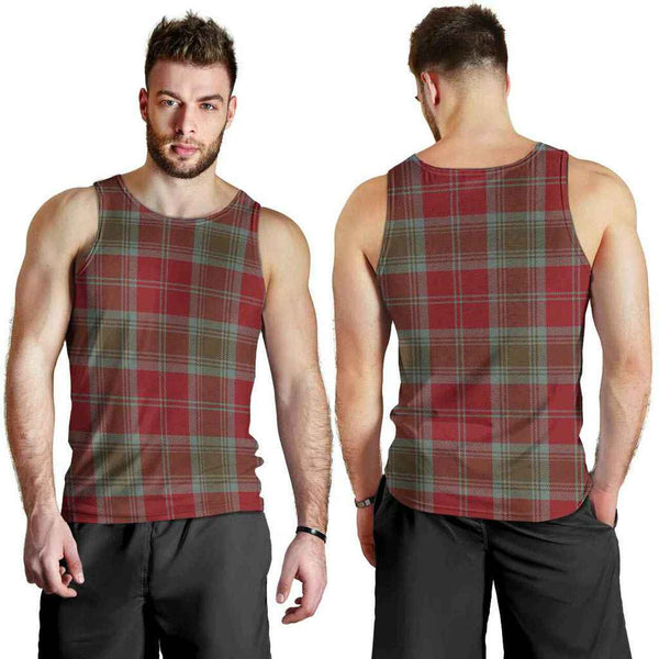 Lindsay Weathered Tartan Classic Men Tank Top