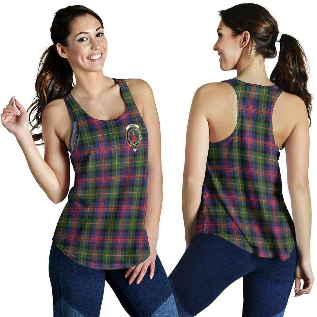 Logan Tartan Classic Crest Women Racerback Tank