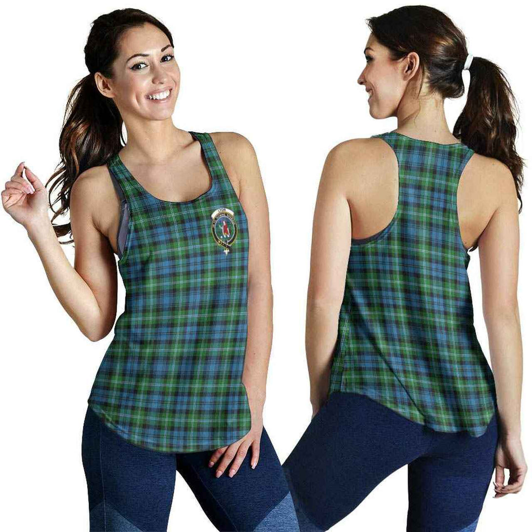 Lyon Tartan Classic Crest Women Racerback Tank