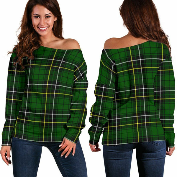 MacAlpine Modern Tartan Classic Women Off Shoulder Sweatshirt