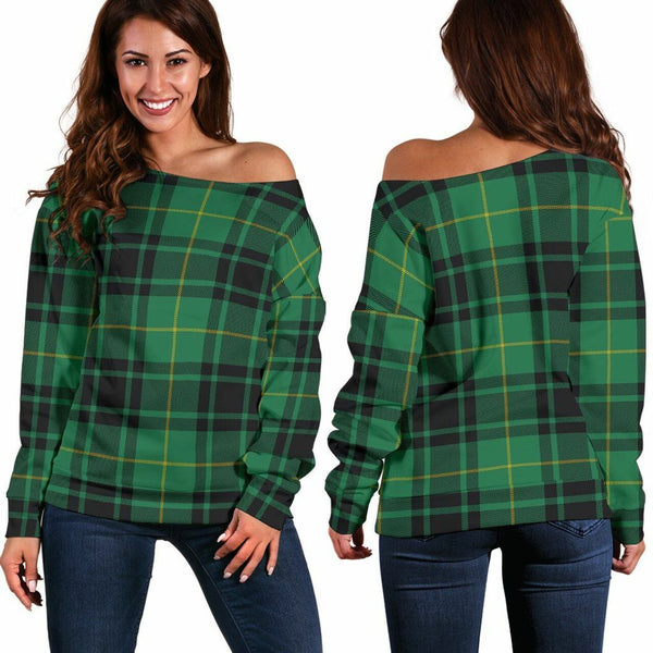 MacArthur Ancient Tartan Classic Women Off Shoulder Sweatshirt