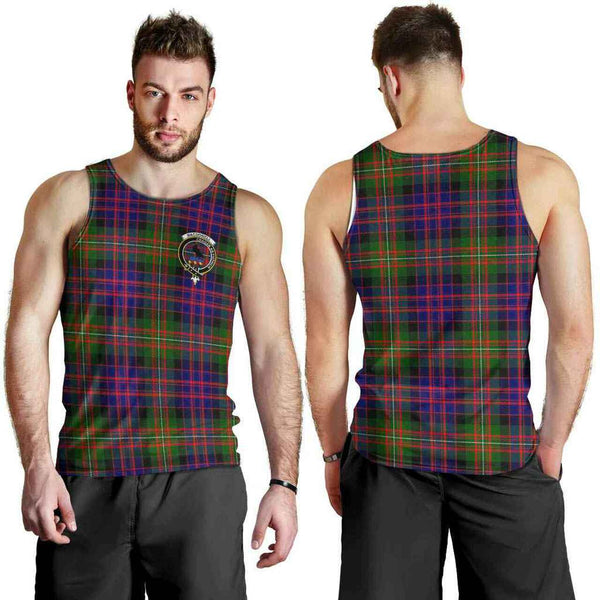 MacDonell of Glengarry Tartan Classic Crest Men Tank Top