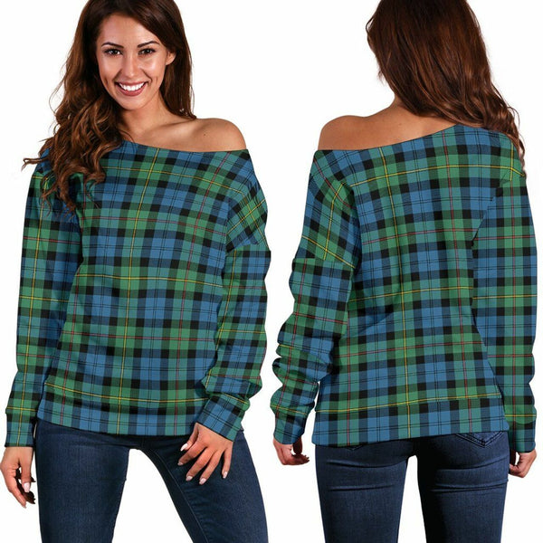 MacEwen Ancient Tartan Classic Women Off Shoulder Sweatshirt