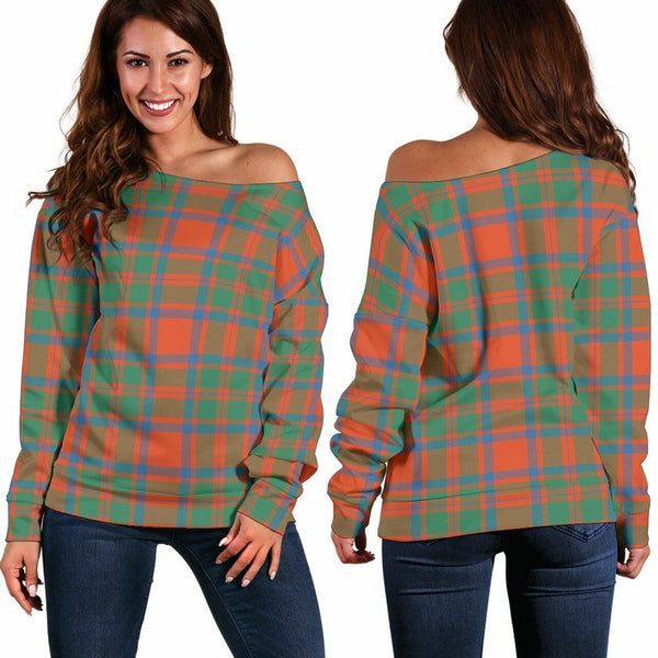 MacKintosh Ancient Tartan Classic Women Off Shoulder Sweatshirt