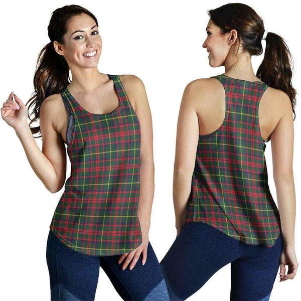 MacKintosh Hunting Modern Tartan Classic Women Racerback Tank