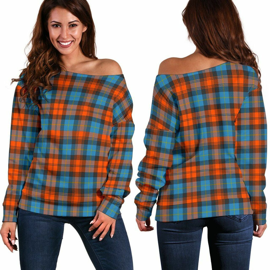 MacLachlan Ancient Tartan Classic Women Off Shoulder Sweatshirt