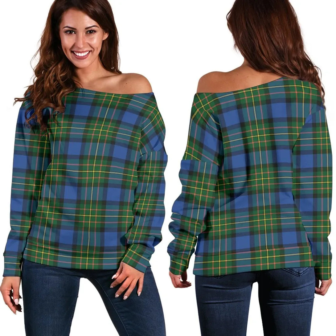 MacLaren Ancient Tartan Classic Women Off Shoulder Sweatshirt