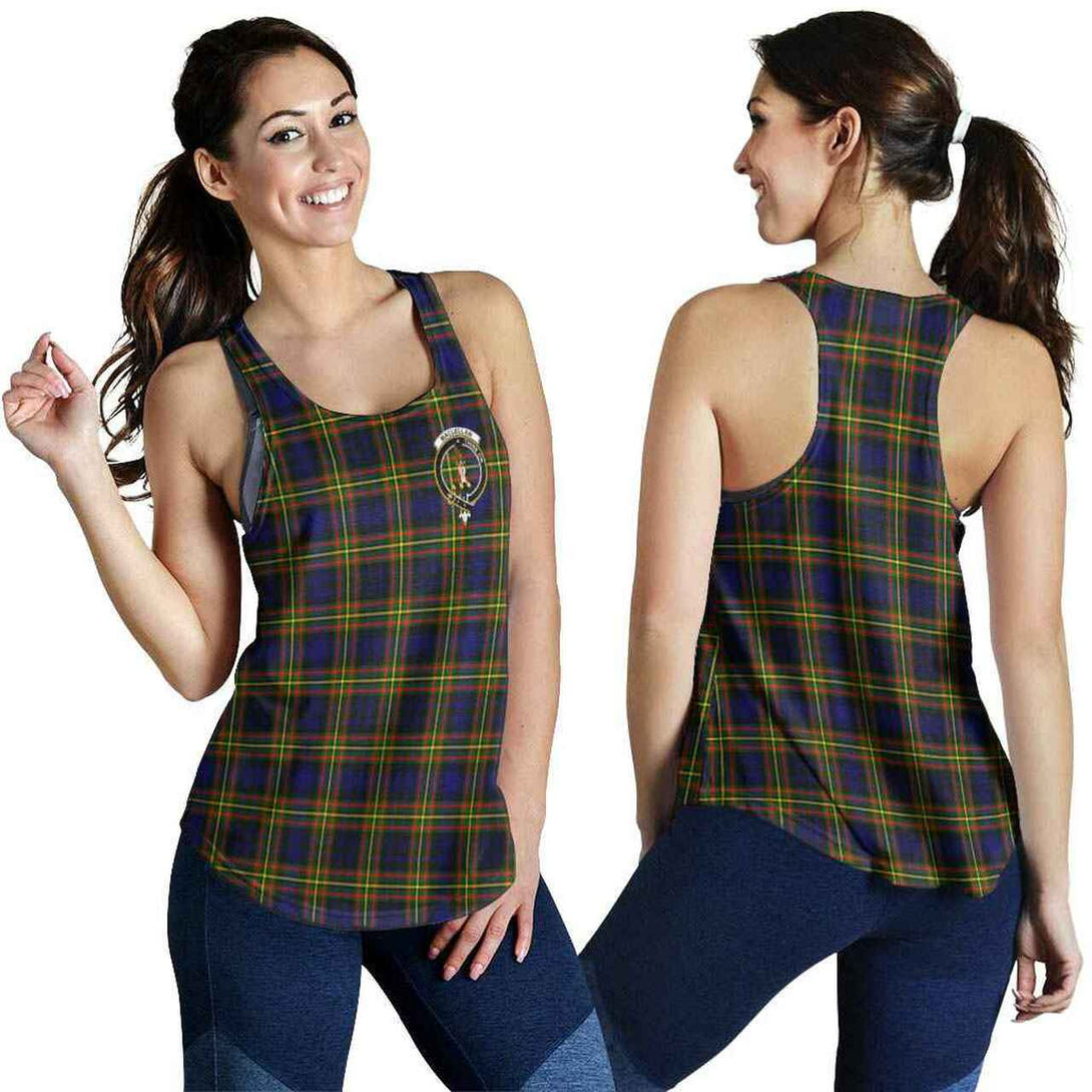 MacLellan Tartan Classic Crest Women Racerback Tank