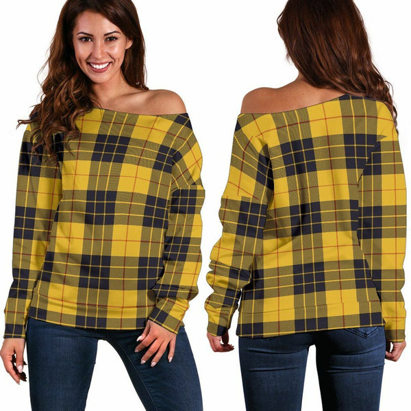 MacLeod of Lewis Ancient Tartan Classic Women Off Shoulder Sweatshirt