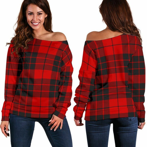 MacLeod of Raasay Tartan Classic Women Off Shoulder Sweatshirt