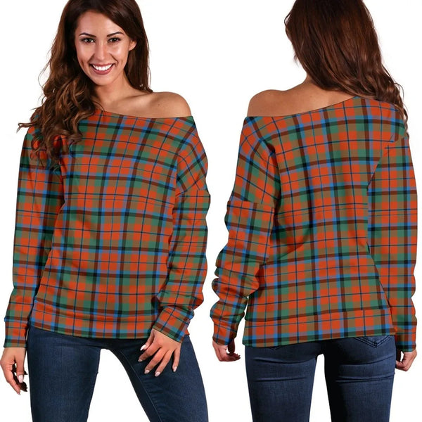 MacNaughton Ancient Tartan Classic Women Off Shoulder Sweatshirt