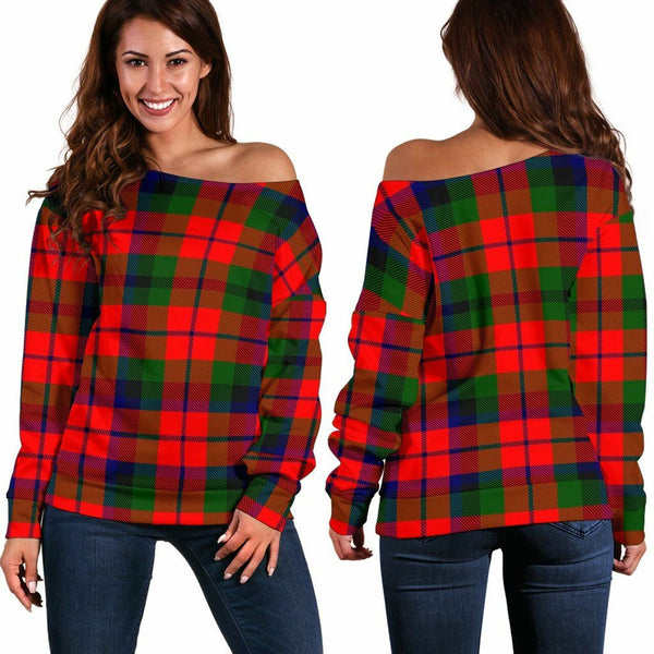 MacNaughton Modern Tartan Classic Women Off Shoulder Sweatshirt