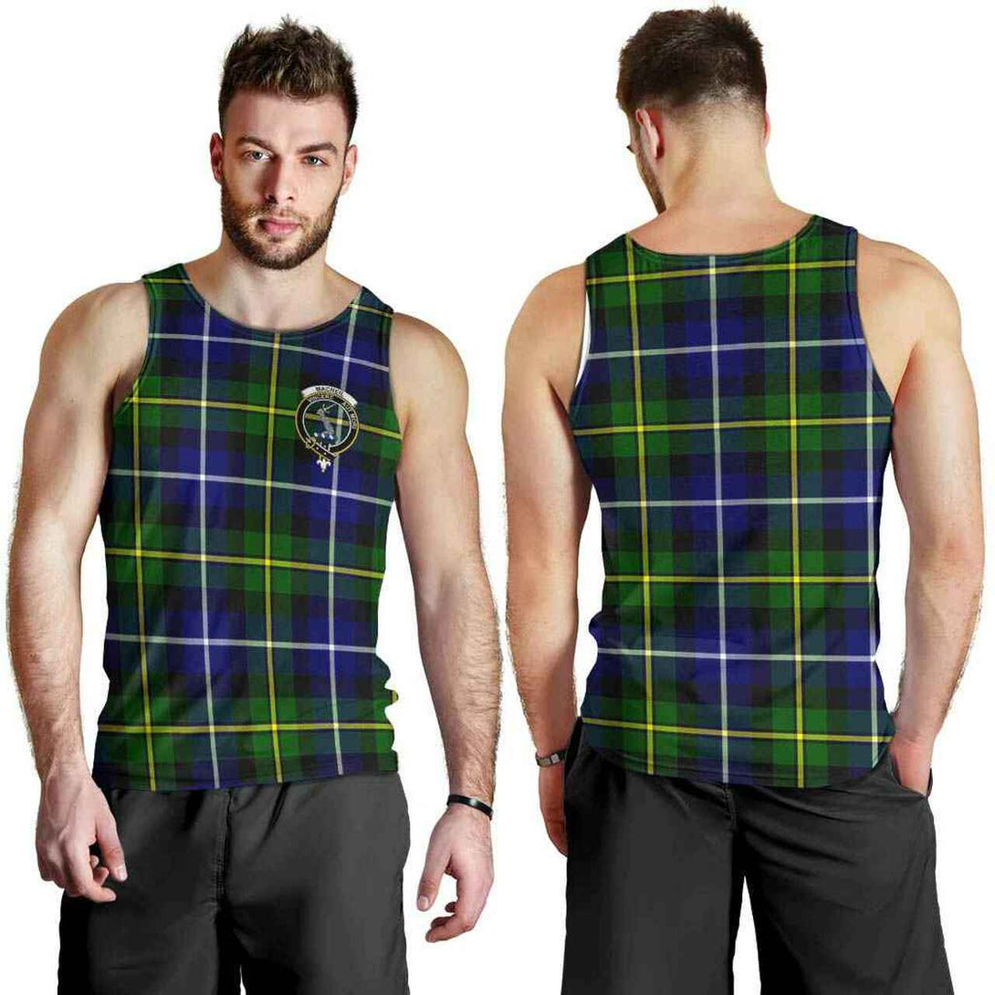 MacNeill of Barra Tartan Classic Crest Men Tank Top