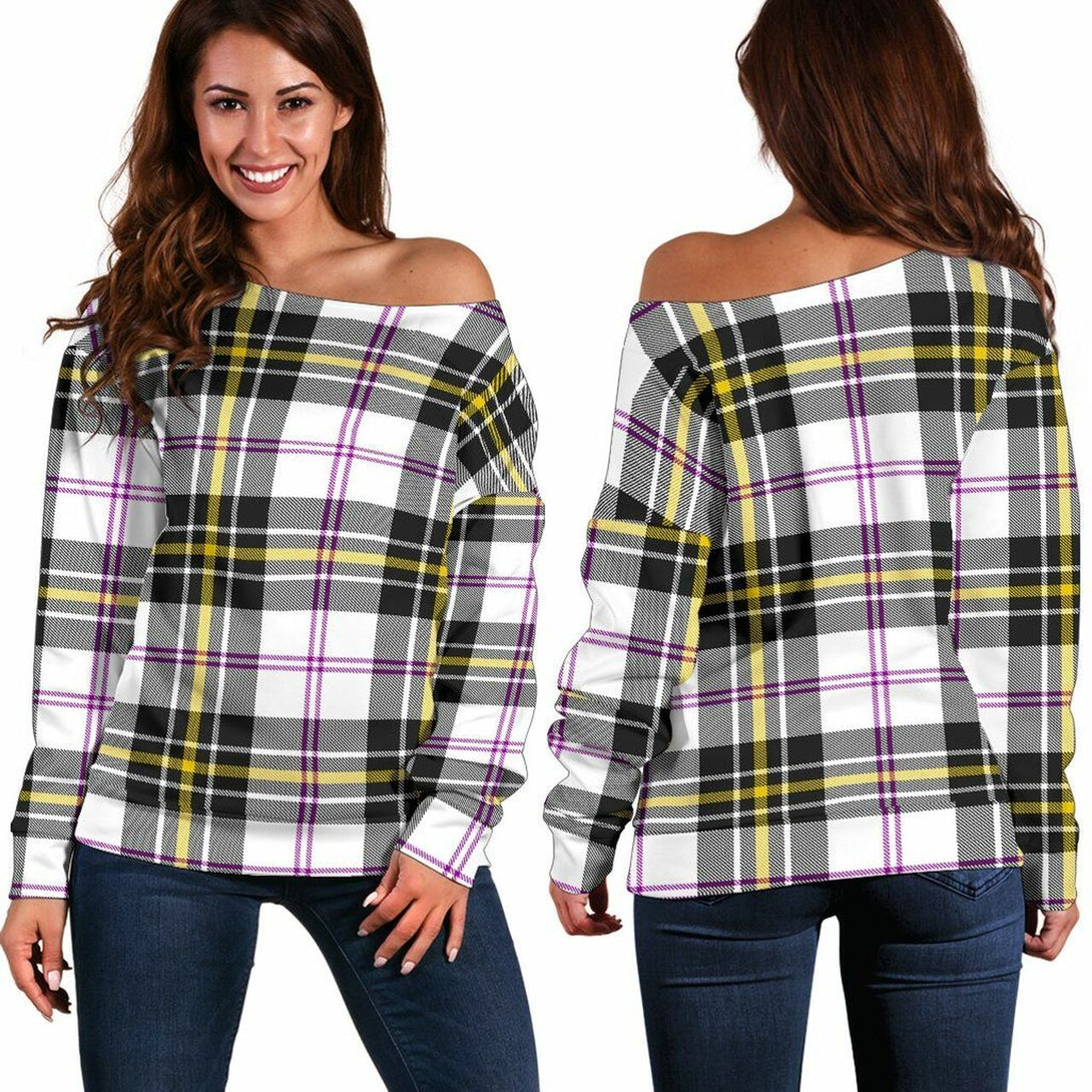 MacPherson Dress Modern Tartan Classic Women Off Shoulder Sweatshirt