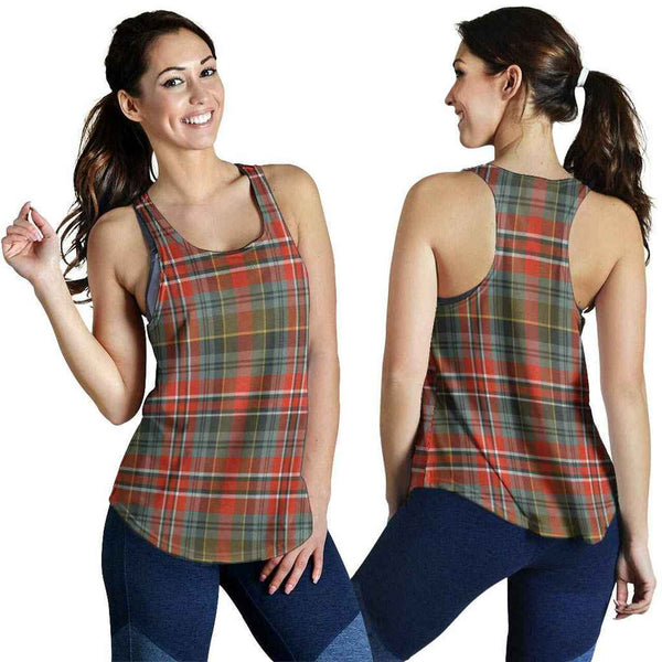 MacPherson Weathered Tartan Classic Women Racerback Tank