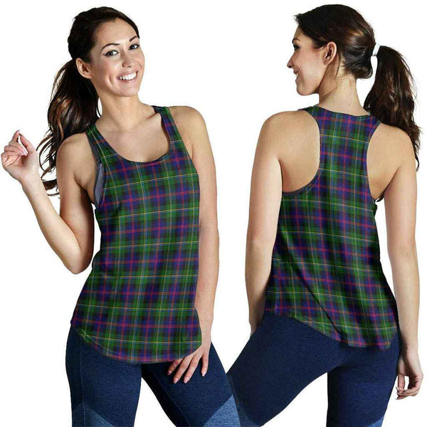 Malcolm Modern Tartan Classic Women Racerback Tank