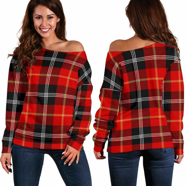 Marjoribanks Tartan Classic Women Off Shoulder Sweatshirt