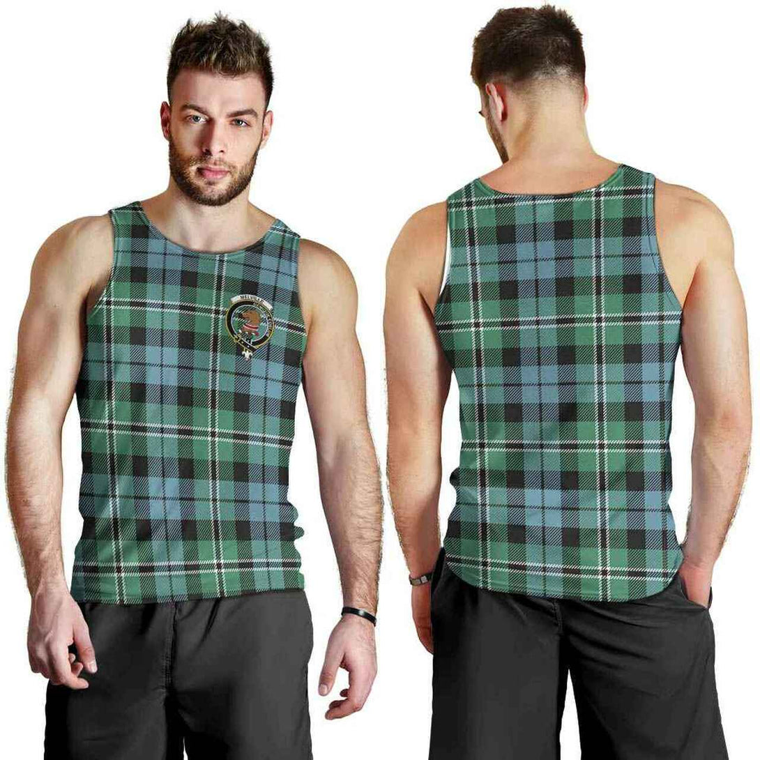 Melville Tartan Classic Crest Men Tank Top