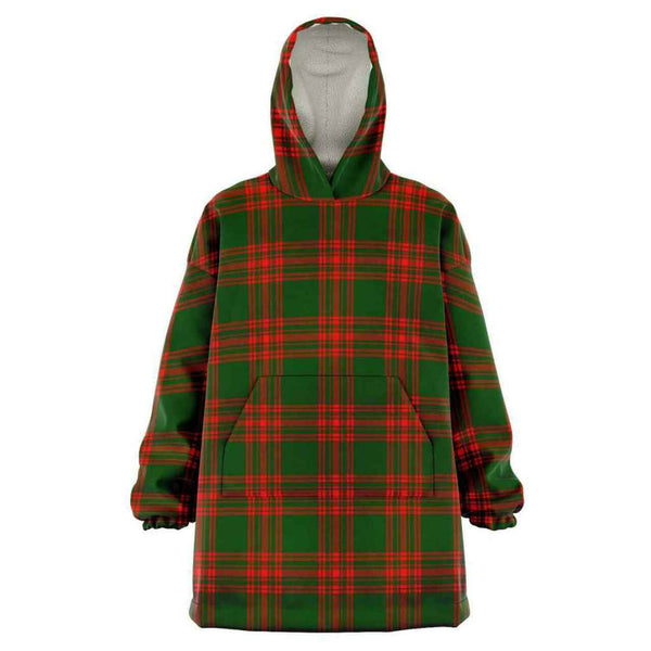 Menzies Green Modern Tartan Classic Snug Hoodie