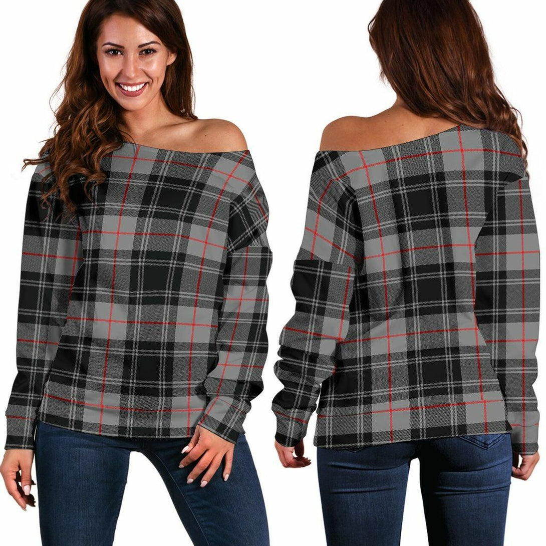 Moffat Modern Tartan Classic Women Off Shoulder Sweatshirt