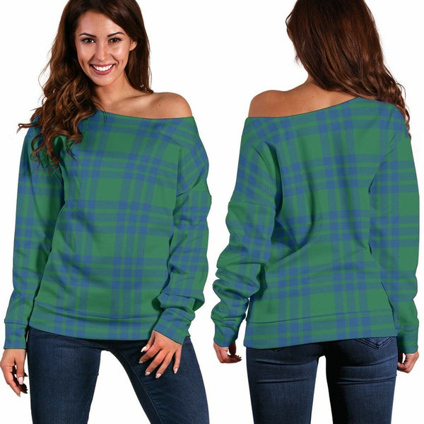 Montgomery Ancient Tartan Classic Women Off Shoulder Sweatshirt