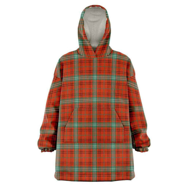 Morrison Red Ancient Tartan Classic Snug Hoodie