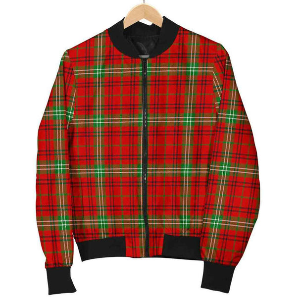 Morrison Red Modern Tartan Classic Bomber Jacket