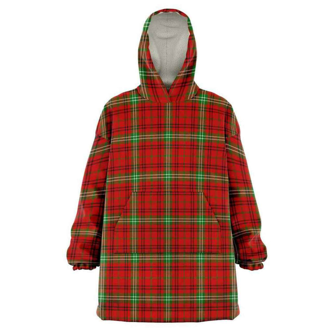 Morrison Red Modern Tartan Classic Snug Hoodie