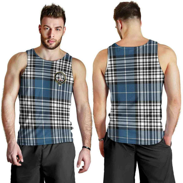 Napier Tartan Classic Crest Men Tank Top