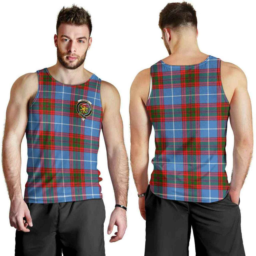 Newton Tartan Classic Crest Men Tank Top