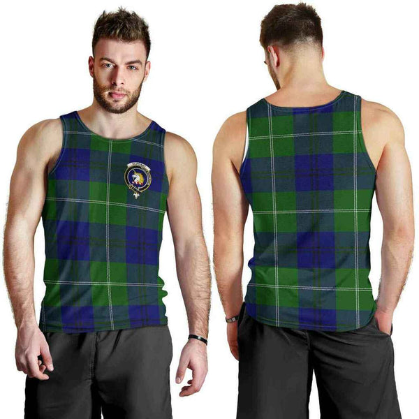 Oliphant Tartan Classic Crest Men Tank Top