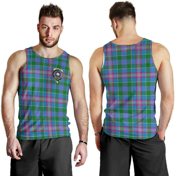 Pitcairn Tartan Classic Crest Men Tank Top