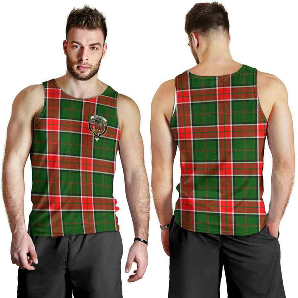 Pollock Tartan Classic Crest Men Tank Top