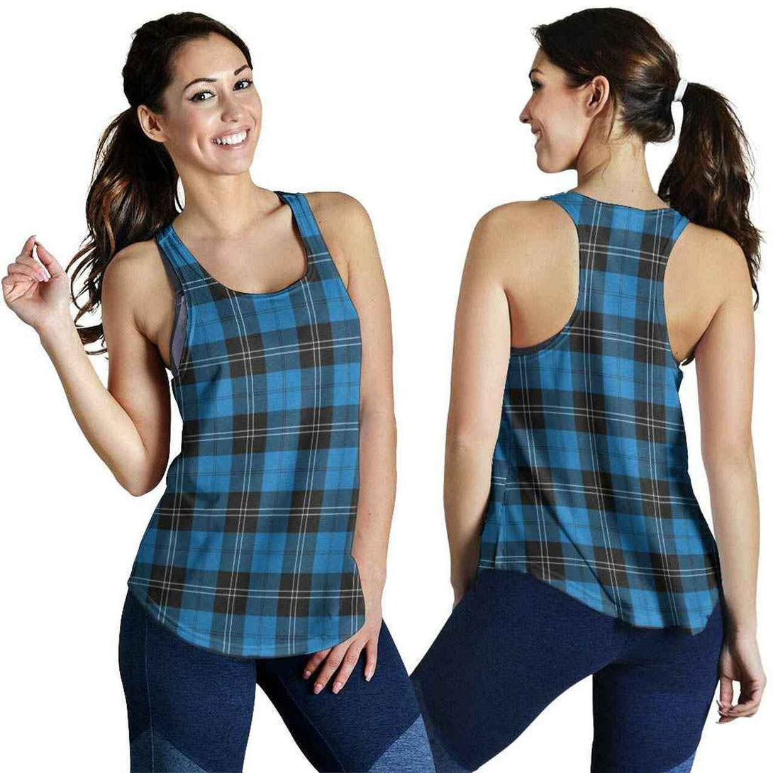 Ramsay Blue Ancient Tartan Classic Women Racerback Tank