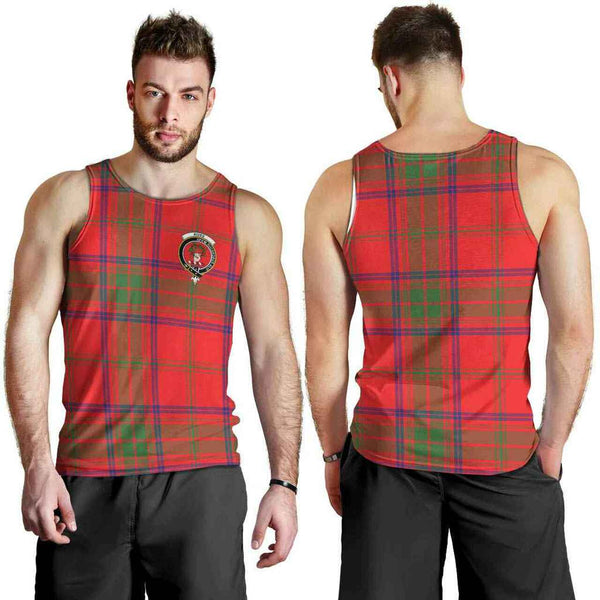 Ross Tartan Classic Crest Men Tank Top