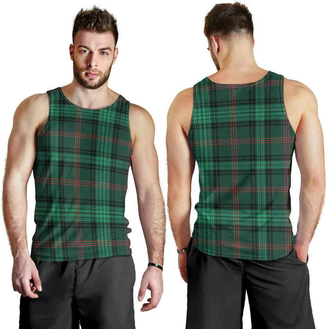 Ross Hunting Modern Tartan Classic Men Tank Top