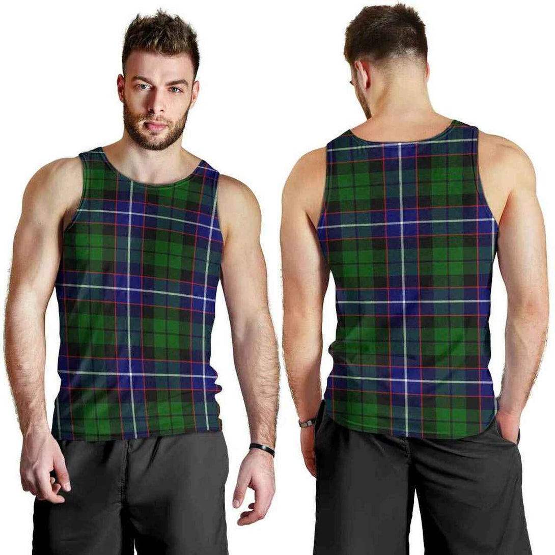 Russell Modern Tartan Classic Men Tank Top