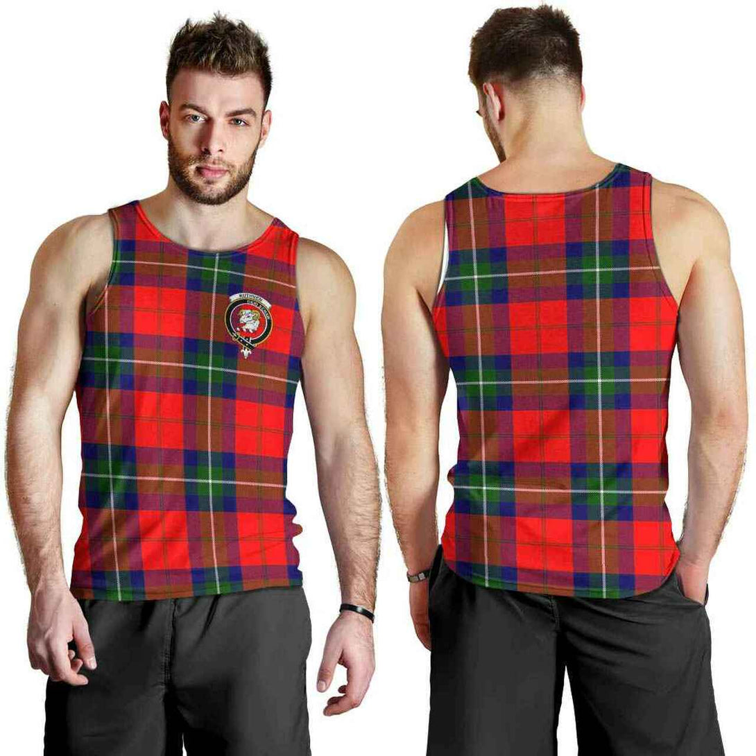 Ruthven Tartan Classic Crest Men Tank Top