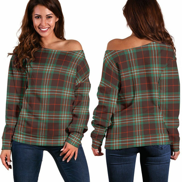 Scott Brown Ancient Tartan Classic Women Off Shoulder Sweatshirt