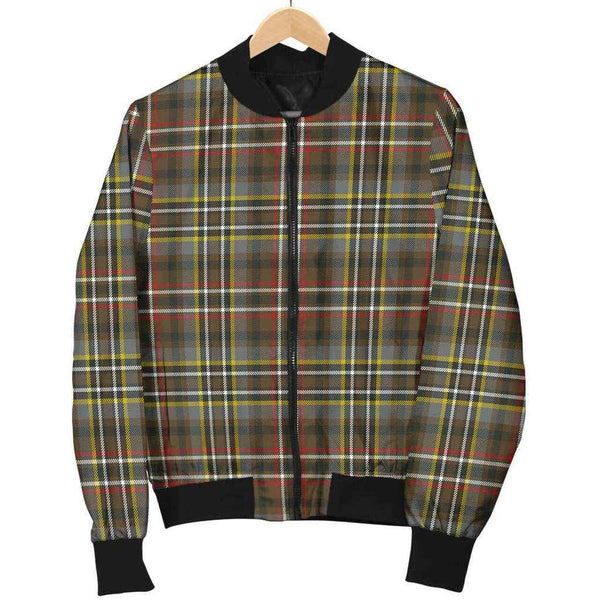 Scott Green Weathered Tartan Classic Bomber Jacket