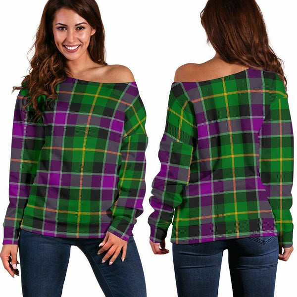 Selkirk Tartan Classic Women Off Shoulder Sweatshirt