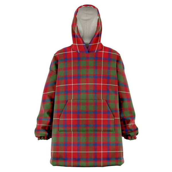 Shaw Red Modern Tartan Classic Snug Hoodie